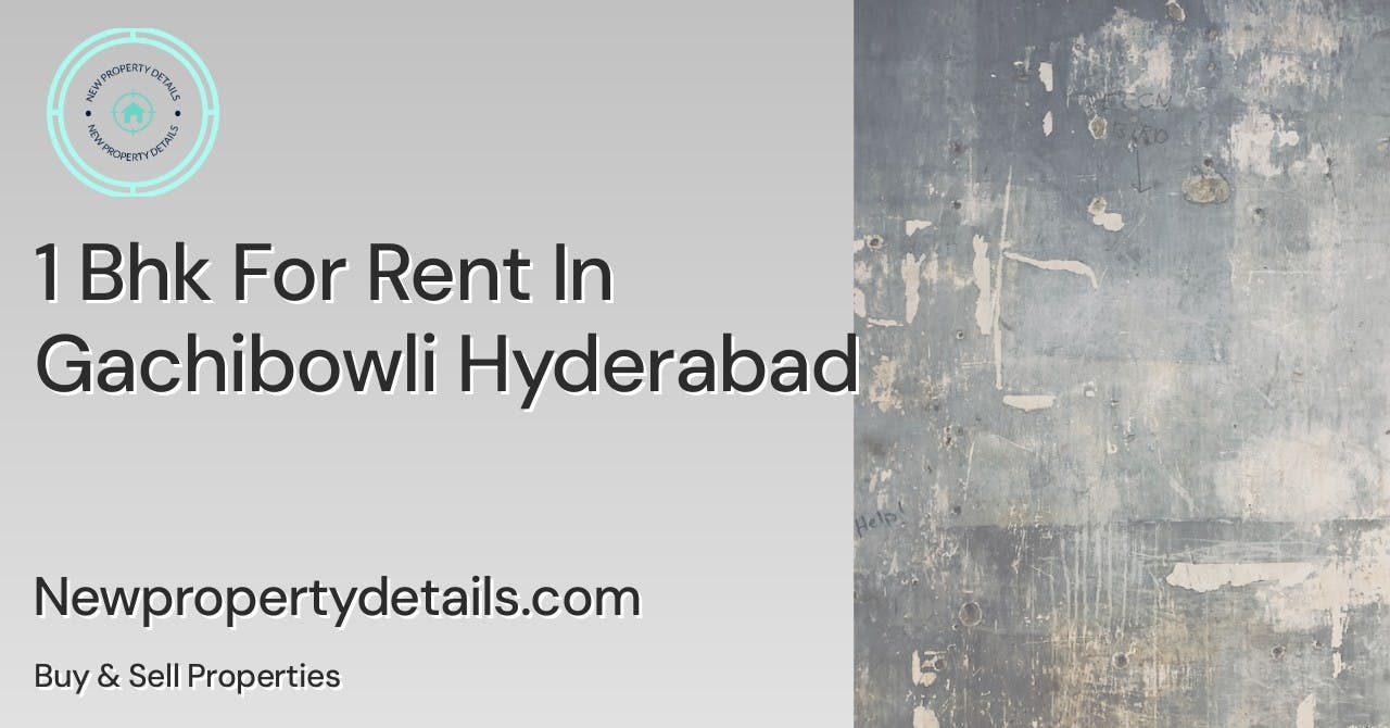 1 Bhk For Rent In Gachibowli Hyderabad